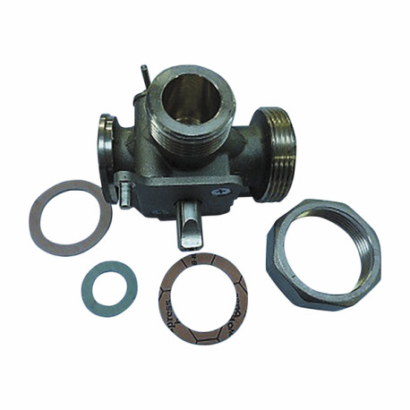3ways valve by-pass + nut + gaskets - DE DIETRICH : 7603108