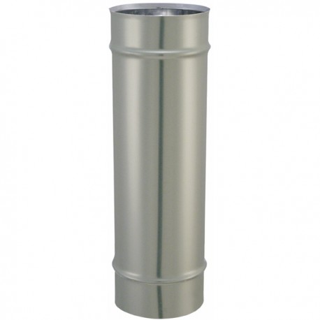 Rauchabzug - Rohr rostfreier Stahl Durchmesser 125mm x 1,00m - ISOTIP JONCOUX: 031012